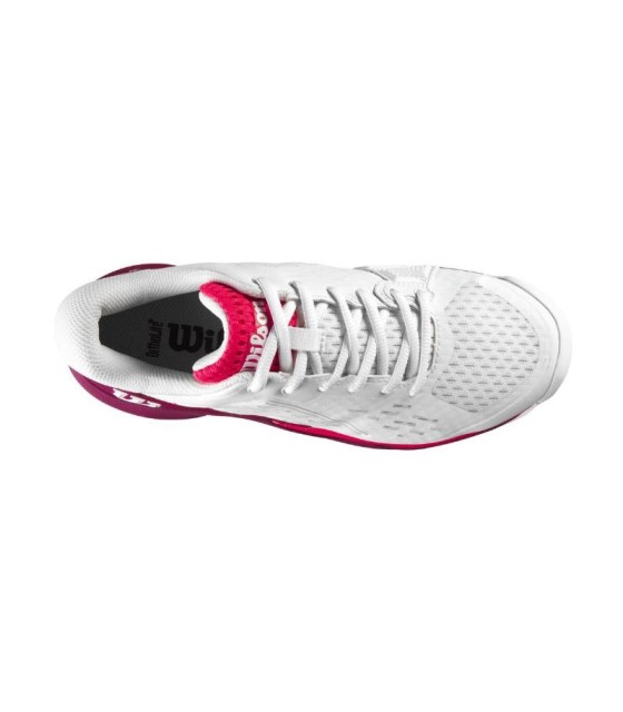 Scarpe Wilson Rush Pro Ace Bianco Bordeaux Junior Offerta Economico | Ipontennis