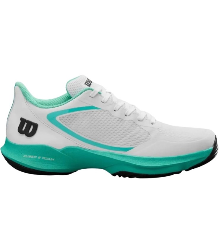 Wilson Hurakn Lite White Turquoise Black Women's shoes | Ipontennis