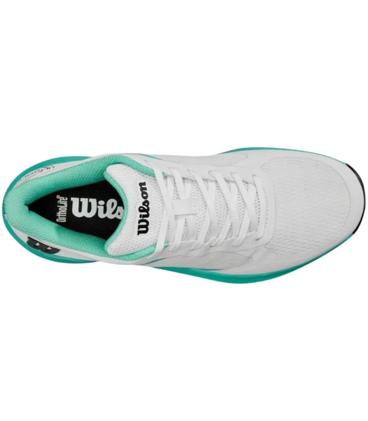 Zapatillas Wilson Hurakn Lite Blanco Turquesa Negro Mujer  4