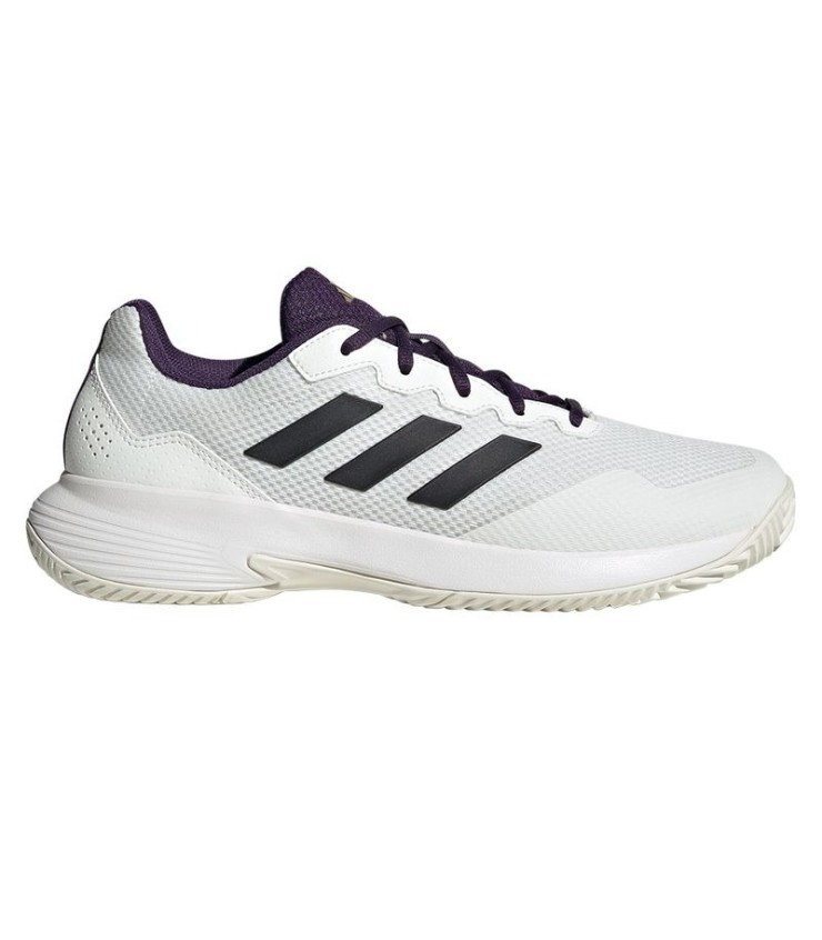 Tênis Adidas GameCourt 2 Branco Roxo Aurora  | Ipontennis