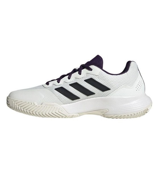 Adidas GameCourt 2 White Purple Aurora Shoes | Ipontennis