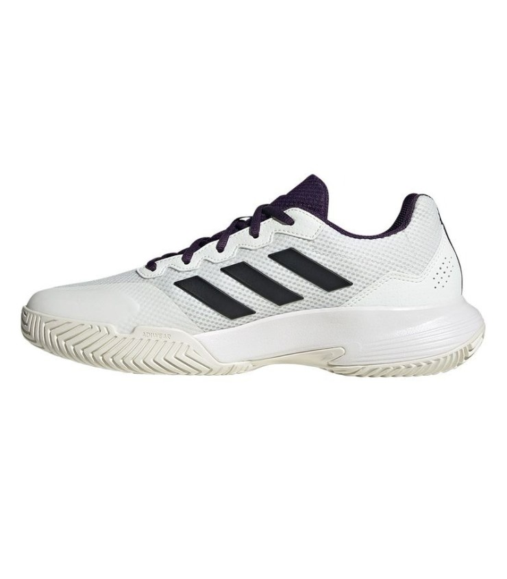 Tênis Adidas GameCourt 2 Branco Roxo Aurora  | Ipontennis