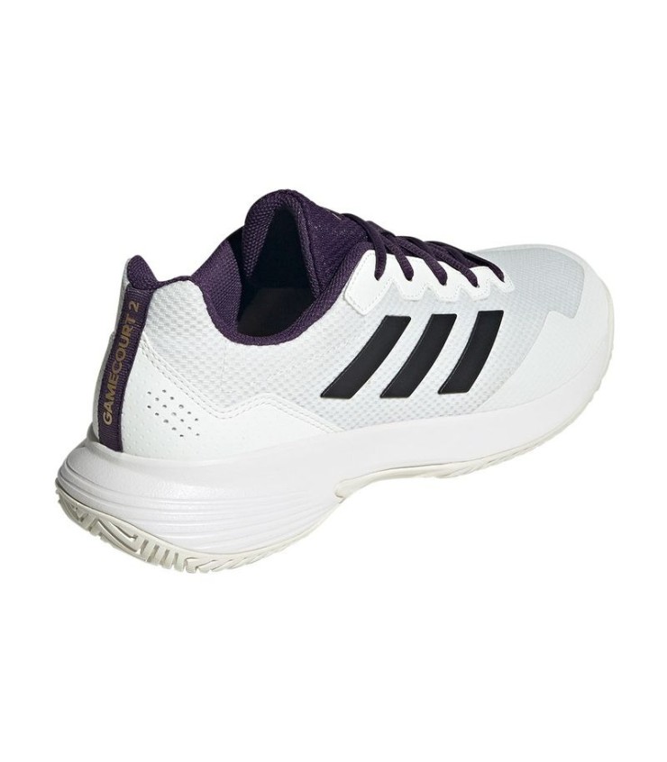 Chaussures Adidas GameCourt 2 Blanc Violet Aurora  | Ipontennis