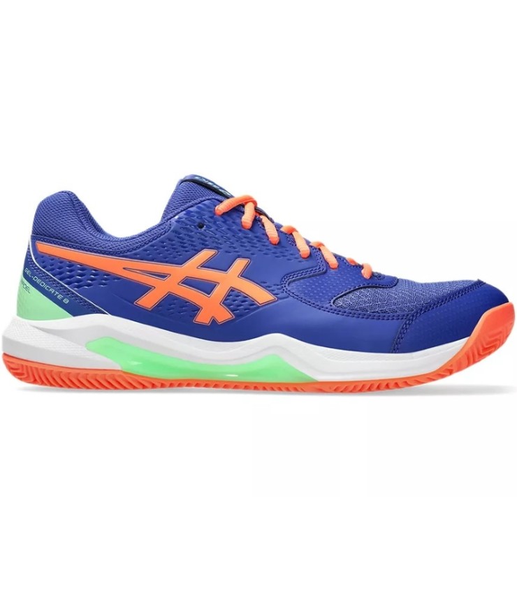 Zapatillas Asics Gel Dedicate 8 Padel Azul Cobalto Coral  1