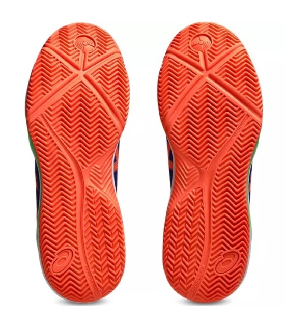 Asics Gel Dedicate 8 Padel-Schuhe Kobaltblau Koralle | Ipontennis