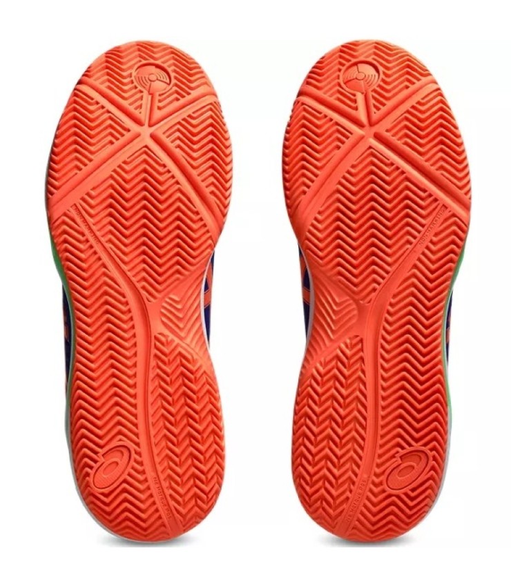 Asics Gel Dedicate 8 Padel-Schuhe Kobaltblau Koralle | Ipontennis