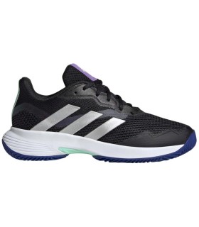 Zapatillas Adidas CourtJam Control Negro Nucleo Plata Mujer  1