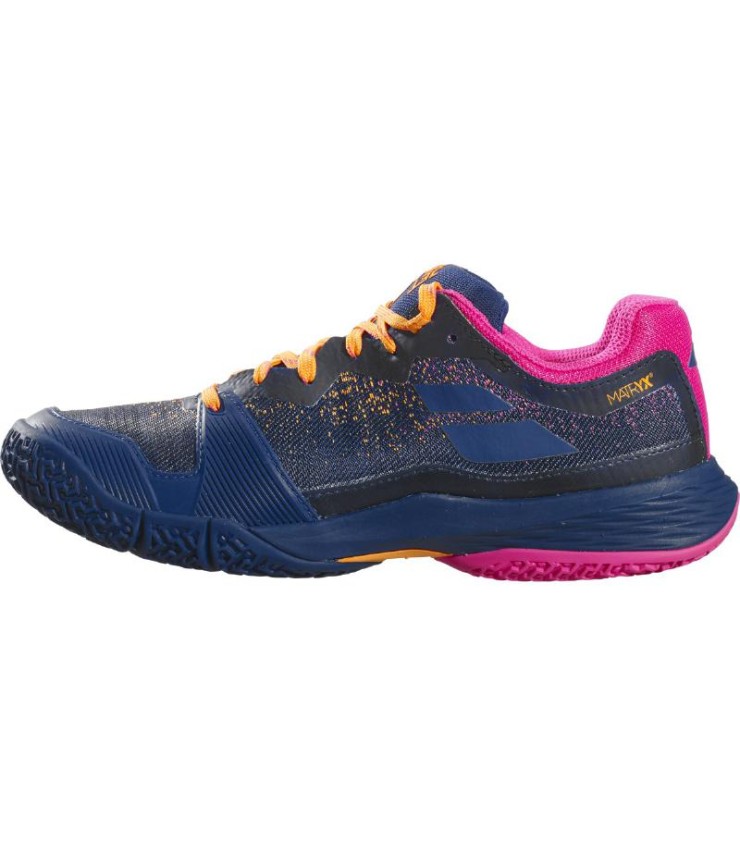Zapatillas Babolat Jet Ritma Azul Marino Fucsia Mujer  3
