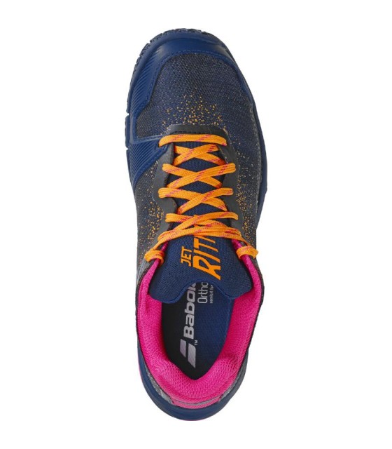 Zapatillas Babolat Jet Ritma Azul Marino Fucsia Mujer  4