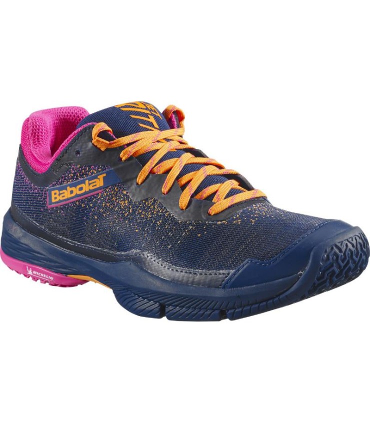 Tenis Babolat Jet Ritma Azul Marinho Rosa Mulher | Ipontennis