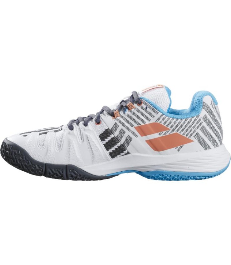 Tenis Babolat Sensa Branco Turquesa Mulher | Ipontennis