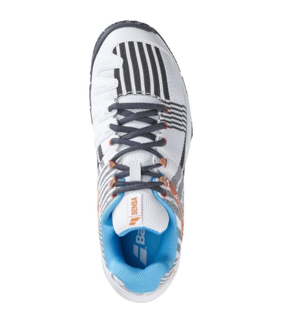 Tenis Babolat Sensa Branco Turquesa Mulher | Ipontennis