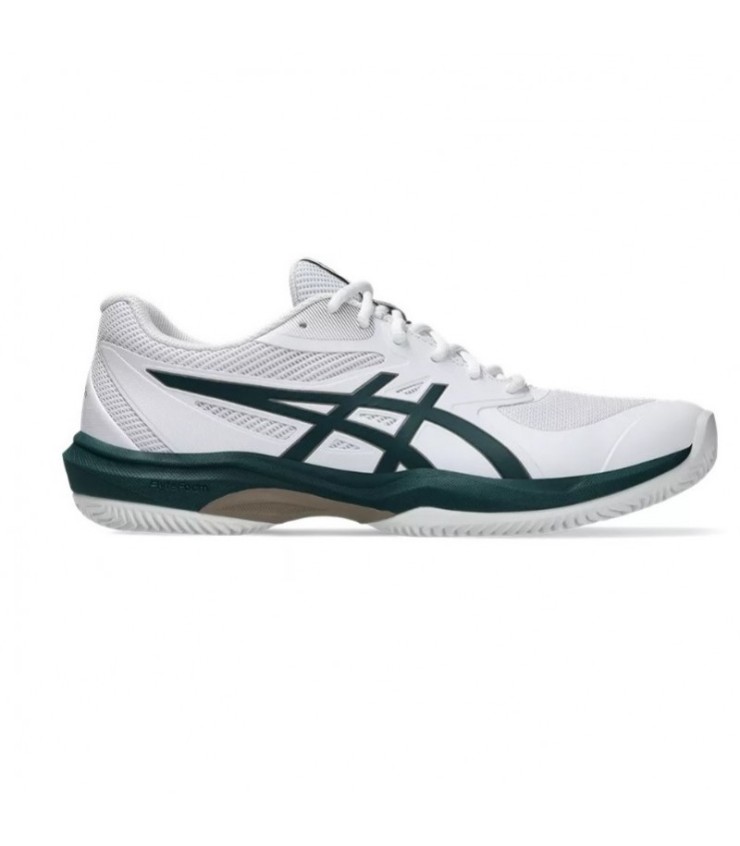 Chaussures Asics Game FF Clay Blanco Verde Saxon | Ipontennis