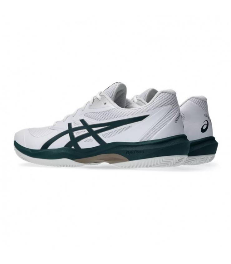 Chaussures Asics Game FF Clay Blanco Verde Saxon | Ipontennis