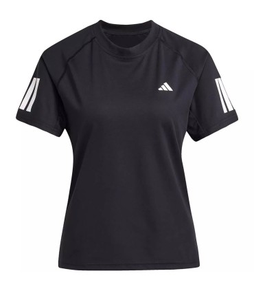 Schwarzes Adidas T-Shirt mit 3 Streifen für Frauen. | IPONTENNIS