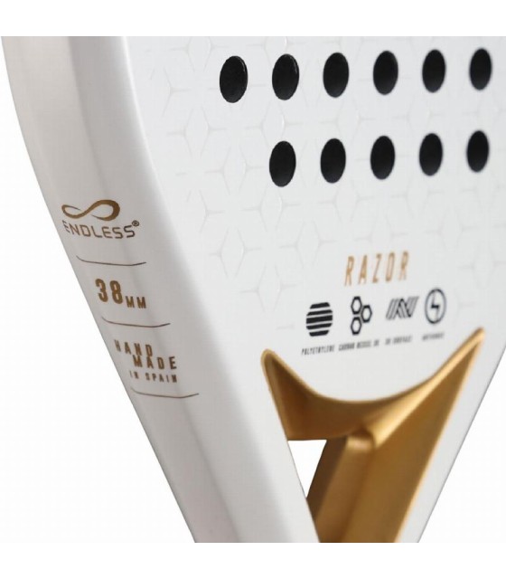 Padelschläger Endless Razor Weiß Gold | Ipontennis