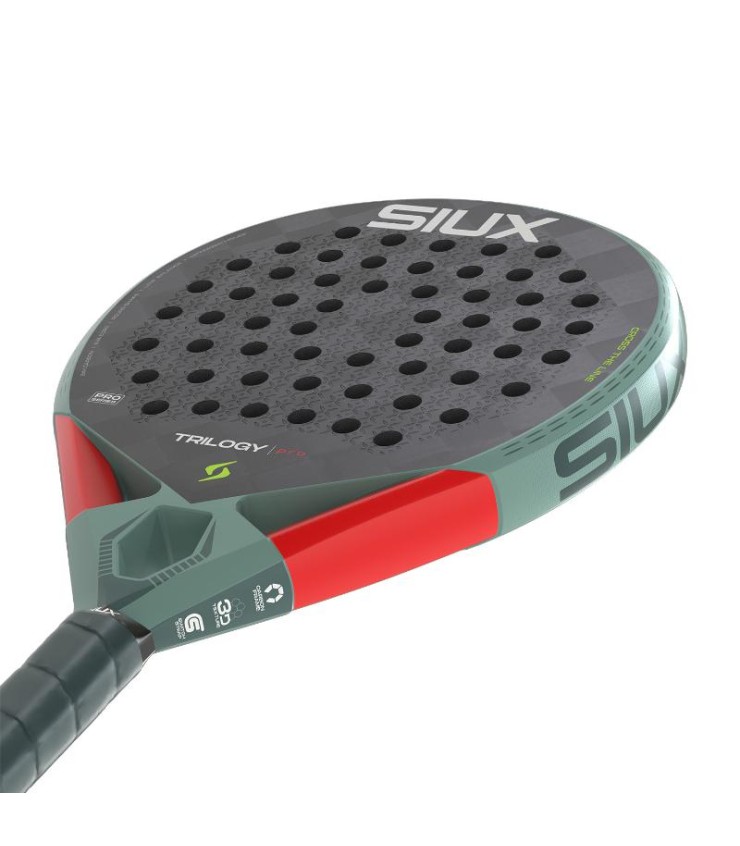 Siux Trilogy Pro 2026 padel racket, green, on offer, cheap