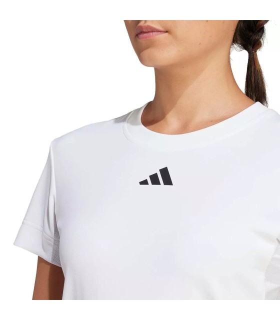 Camiseta Adidas Freelift para mulher branca | Ipontennis
