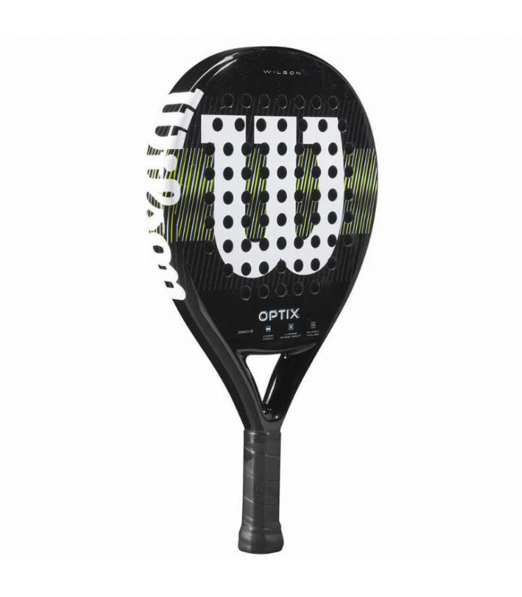 Raquete de padel Wilson Optix V1 preta | Ipontennis