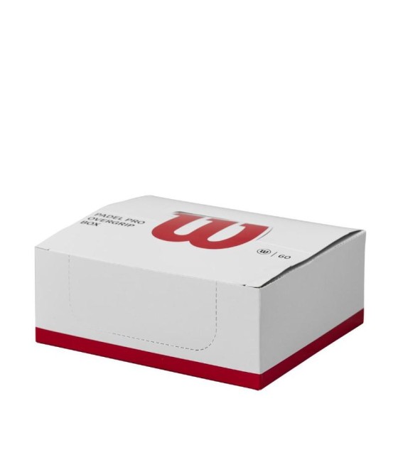 Caixa Wilson Pro Padel perfurou branco 60 Overgrips