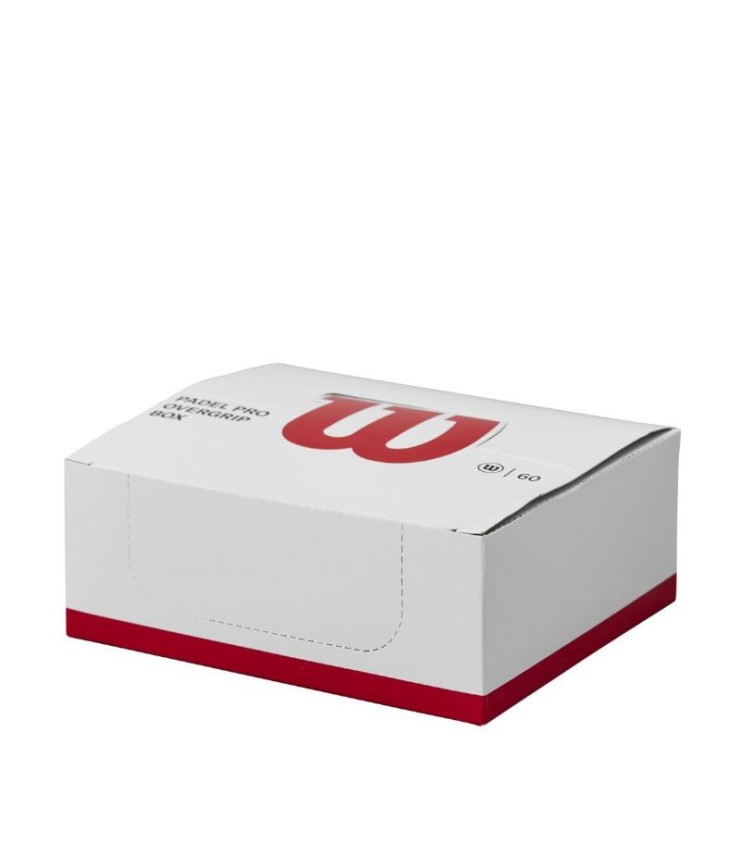 Caja Wilson Pro Padel Blanco 60 Overgrips  2