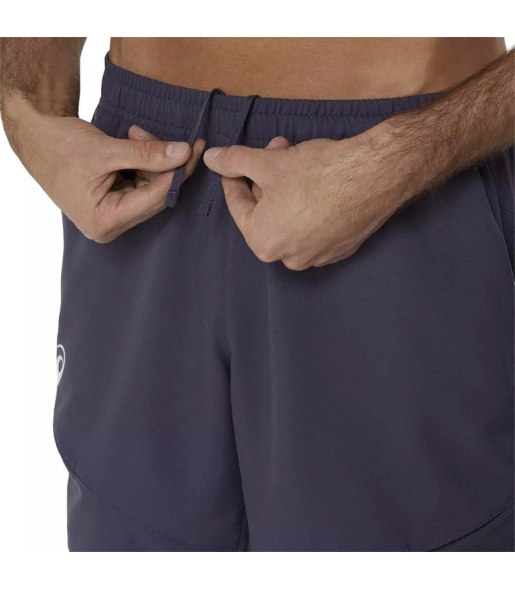 Pantalón corto de tenis Asics Match 18cm azul índigo 5