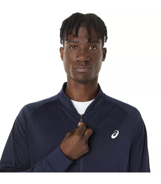 Asics Court navy blue warming jacket | IPONTENNIS