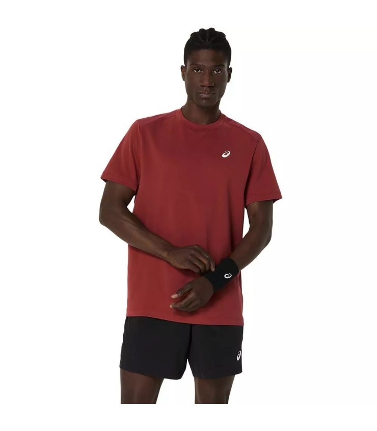 Asics Court SS Red T-Shirt | IPONTENNIS