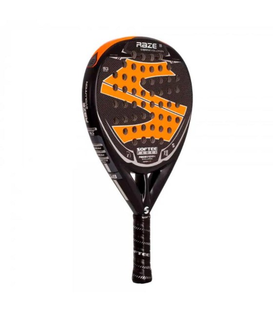 Raquete de padel Softee Raze Evolution Laranja Carbono | IPONTENNIS
