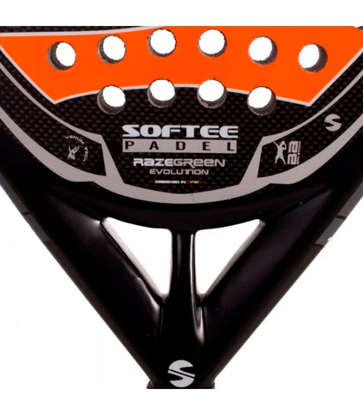 Raquette de padel Softee Raze Evolution Orange Carbone | IPONTENNIS