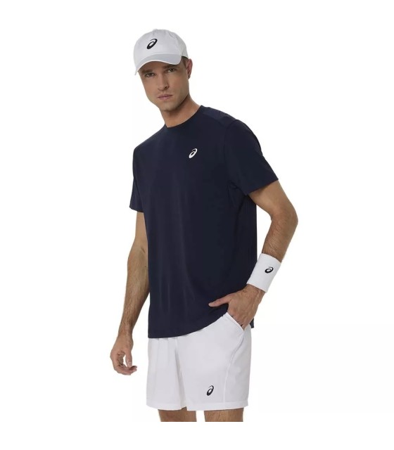 T-shirt Asics Court Bleu Marine | Ipontennis