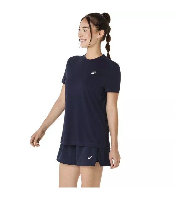 Camiseta Asics Court Feminina Azul Marinho | IPONTENNIS