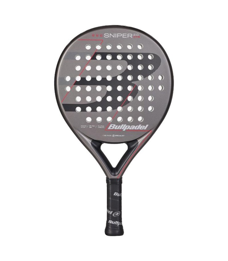 Pala Bullpadel Sniper 2.0 Control Grigio Scuro 2026 