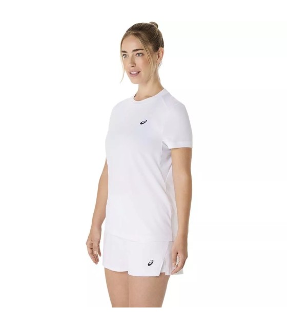 T-shirt Asics Court SS Femme Blanche | IPONTENNIS