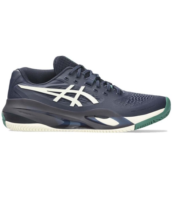 Asics Gel Resolution X Clay Tennisschuhe Mitternachtsblau Grün
