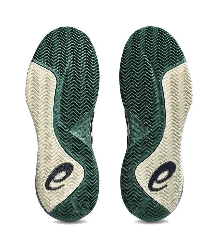 Scarpe Asics Gel Resolution X Clay Blu Mezzanotte Verde