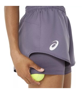 Pantaloni corti viola Asics Match da donna | IPONTENNIS