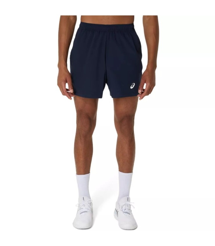Short Asics 18cm bleu marine | Ipontennis