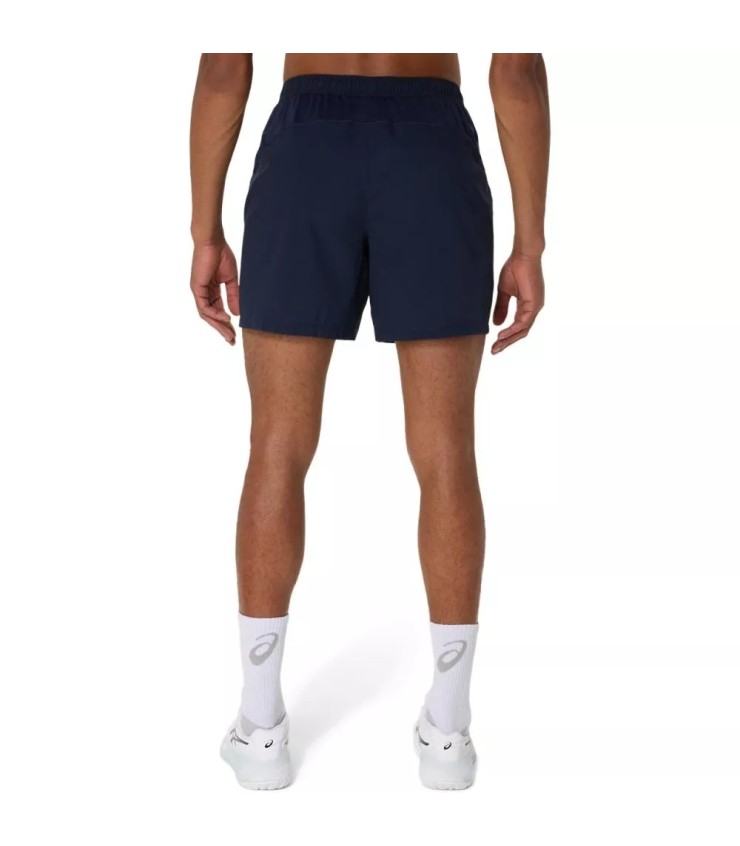 Short Asics 18cm bleu marine | Ipontennis