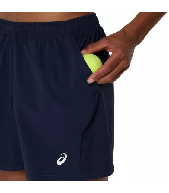 Kurze Hose Asics 18cm Dunkelblau | IPONTENNIS