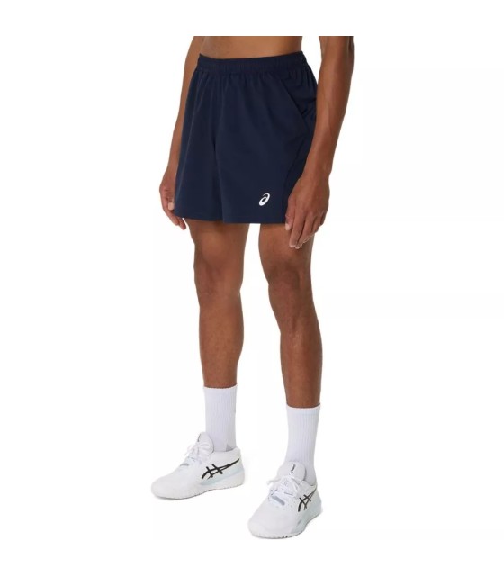 Short Asics 18cm bleu marine | IPONTENNIS