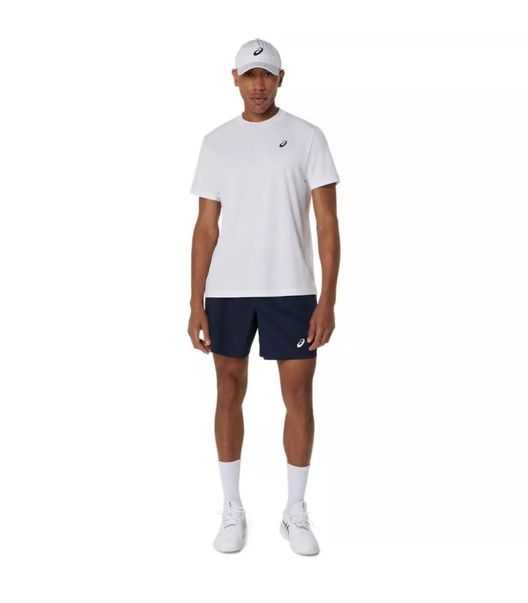 Short Asics 18cm bleu marine | Ipontennis