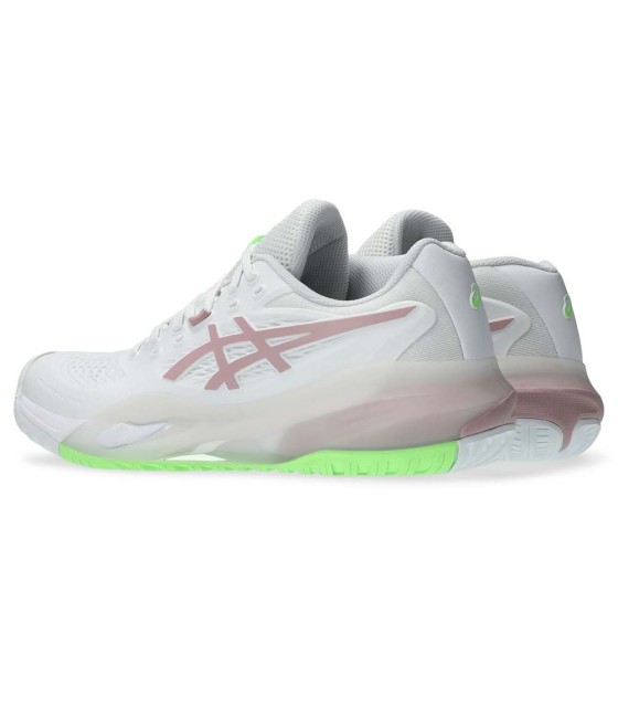 Shoes ASICS GEL RESOLUTION X Women White / Pink powdered | Ipontennis