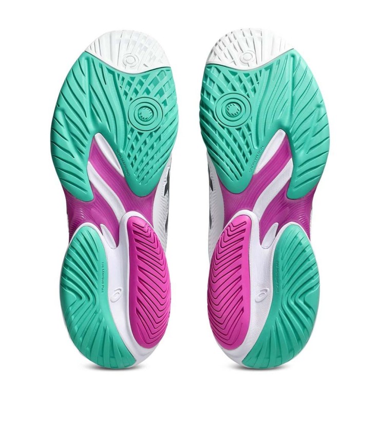 Zapatillas Asics Gel Court FF 3 blancas y rosas 3