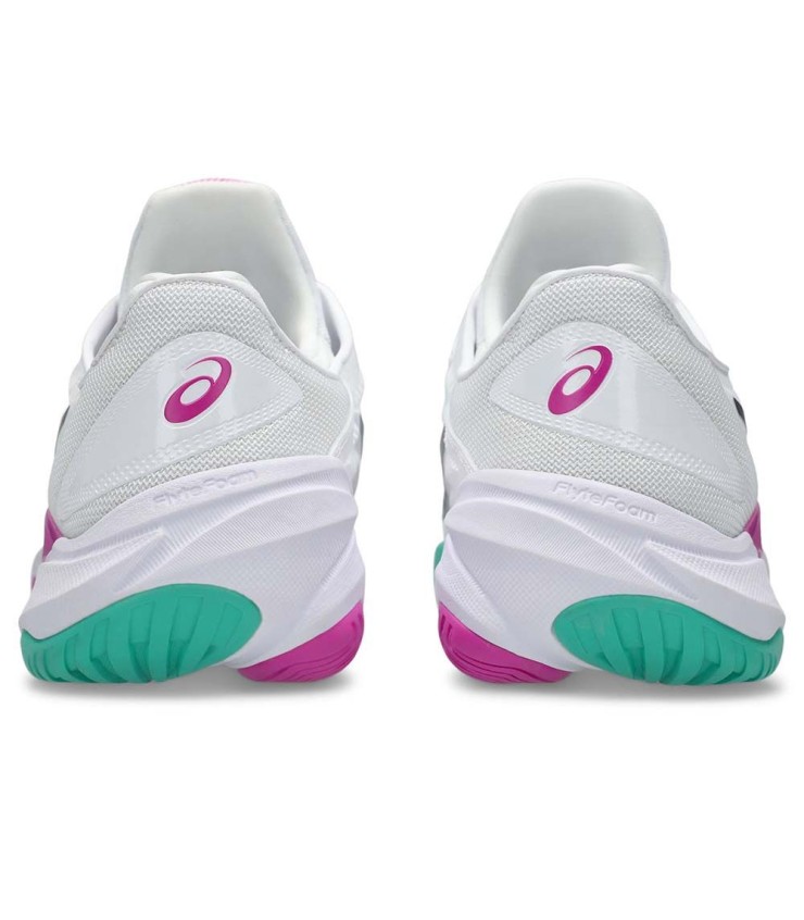 Zapatillas Asics Gel Court FF 3 blancas y rosas 4