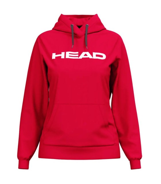 Moletom com capuz vermelho para mulher Head Club Original