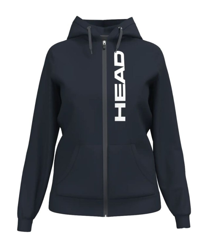 Sweatshirt com Fecho e Capuz Head Club Original FZ Azul-marinho para Mulher | Ipontennis