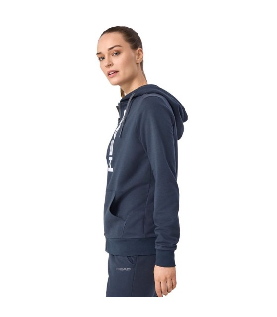Damen Kapuzenjacke Head Club Original FZ Marineblau