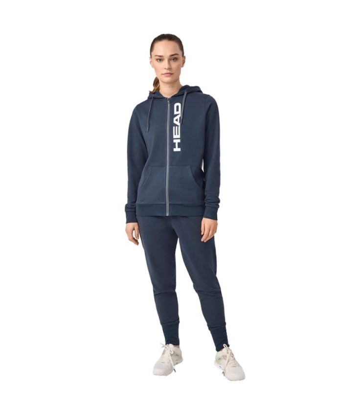 Damen Kapuzenjacke Head Club Original FZ Marineblau
