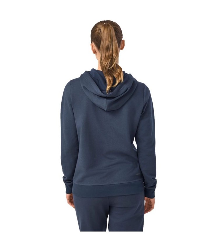 Damen Kapuzenjacke Head Club Original FZ Marineblau